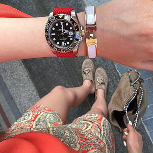 Vintage Style Perlon Watch Strap Braided Nylon Band Colors - 16mm 18mm 20mm 22mm - Experts Watches Watch Strap