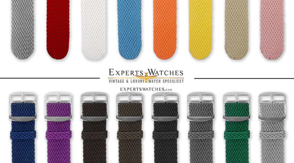 Vintage Style 18mm 20mm Perlon Watch Strap Braided Nylon Band Colors Super EW - Experts Watches