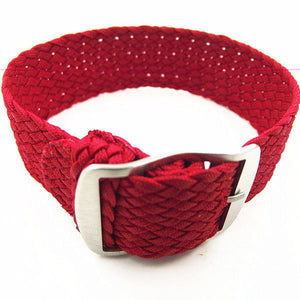 Vintage Style Perlon Watch Strap Braided Nylon Band Colors - 16mm 18mm 20mm 22mm - Experts Watches Watch Strap
