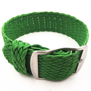 Vintage Style Perlon Watch Strap Braided Nylon Band Colors - 16mm 18mm 20mm 22mm - Experts Watches Watch Strap