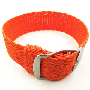 Vintage Style Perlon Watch Strap Braided Nylon Band Colors - 16mm 18mm 20mm 22mm - Experts Watches Watch Strap