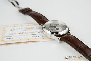 SOLD!!!  Jaeger LeCoultre Master Control Calendar Day Date MoonPhase 147.8.41.S Q151842A