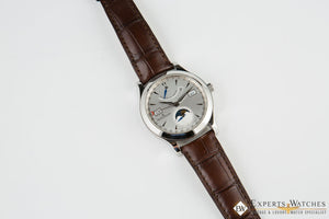 SOLD!!!  Jaeger LeCoultre Master Control Calendar Day Date MoonPhase 147.8.41.S Q151842A