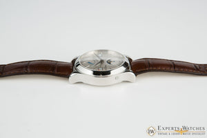 SOLD!!!  Jaeger LeCoultre Master Control Calendar Day Date MoonPhase 147.8.41.S Q151842A