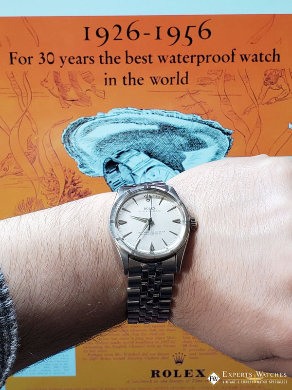 Serviced Vintage Steel Turned Bezel Rolex Oyster Perpetual Ref 6569 Ju ...