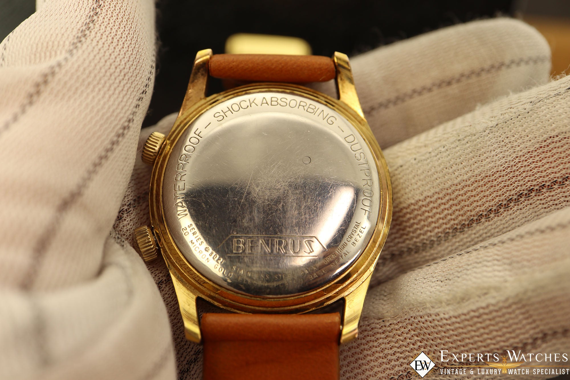Benrus 20 micron best sale gold watch