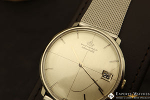 1960's Vintage Bucherer Intra Matic Micro Rotor Automatic 30 Jewel Buren 1281 - Bucherer Wristwatches
