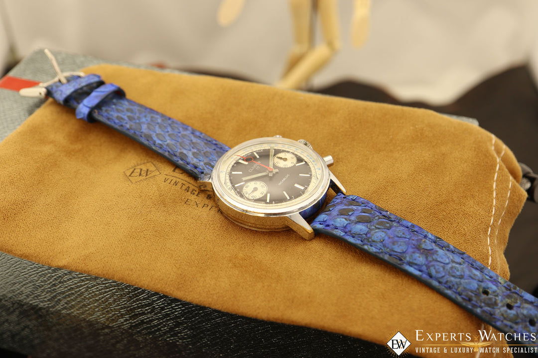 1970's Vintage Clinton 17 Watch Co France Chronograph Valjoux 7733 ...