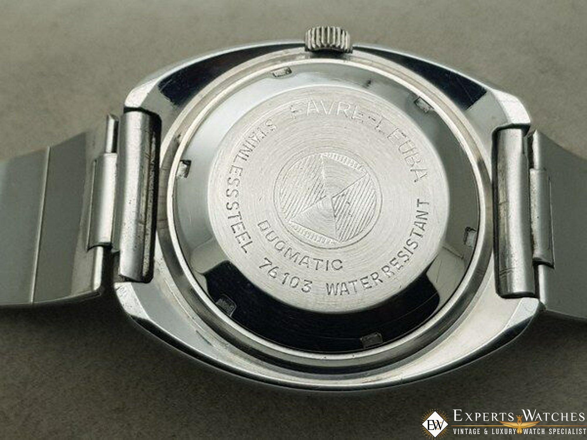 1970 s Vintage Favre Leuba Geneve DuoMatic Day Date Automatic Cal 2066 Experts Watches