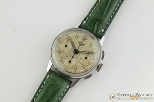 Serviced 1940's Vintage Heuer 2443 Chronograph Valjoux 72 Pre-Carrera