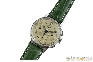 Serviced 1940's Vintage Heuer 2443 Chronograph Valjoux 72 Pre-Carrera