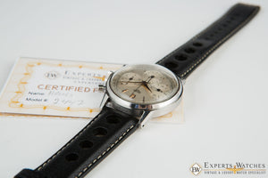 Serviced 1940's Vintage Heuer 2447 Chronograph Valjoux 72 Pre-Carrera Military