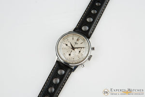 Serviced 1940's Vintage Heuer 2447 Chronograph Valjoux 72 Pre-Carrera Military