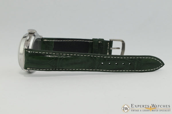 Serviced 1940's Vintage Heuer 345 Big Eye Chronograph Valjoux 71 Pre-Carrera