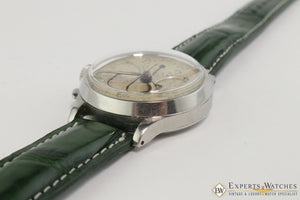 Serviced 1940's Vintage Heuer 345 Big Eye Chronograph Valjoux 71 Pre-Carrera