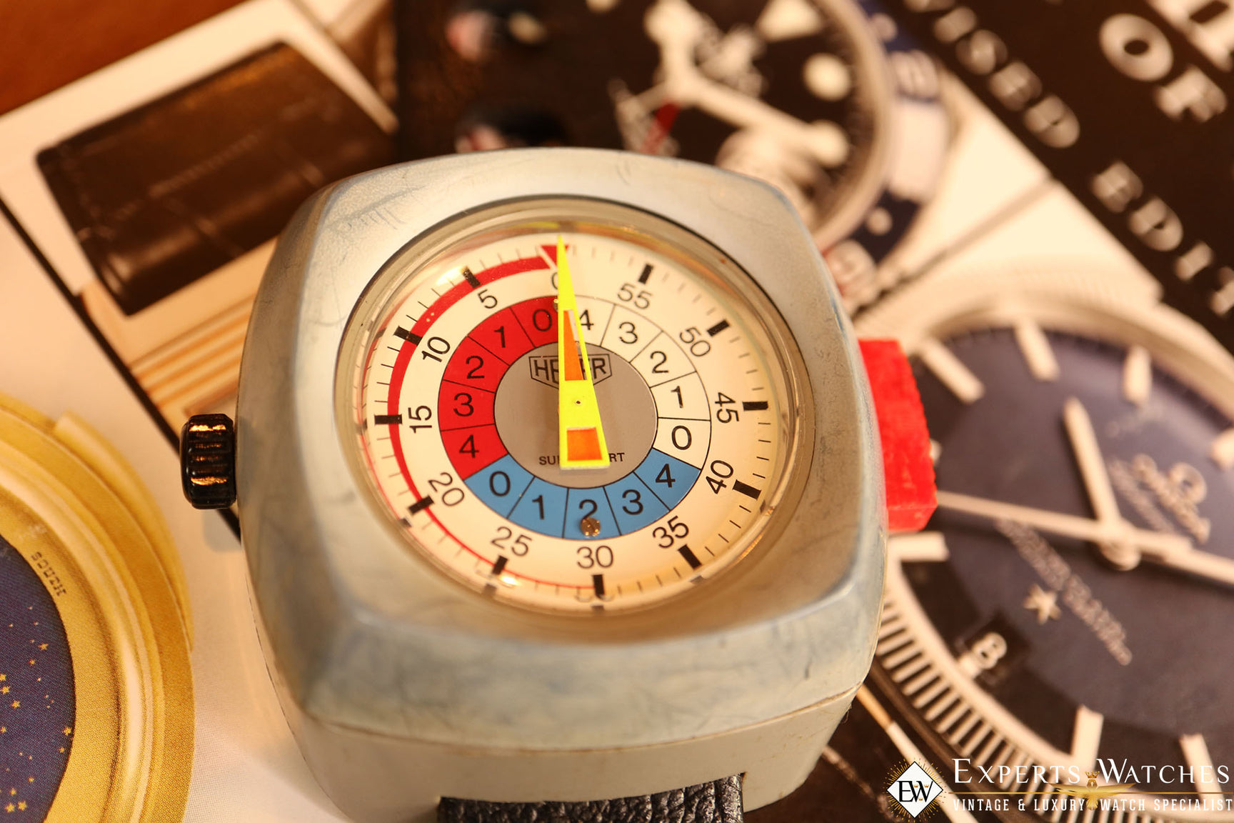 Vintage Heuer SuperSport Yacht Timer Regatta 775.915 Waterprotected Va ...