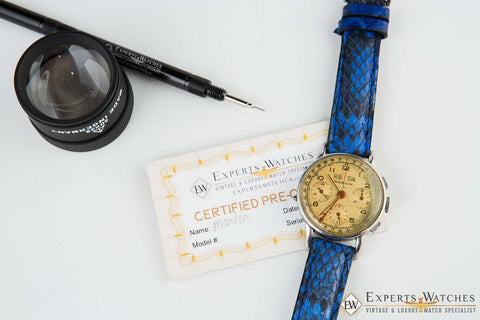 1950s Serviced Vintage Marvin Tropical Valjoux 72C Triple Date Chronog Experts Watches