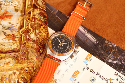 1970 s Vintage Oris Star ChronOris Chronograph Cal 725 Rare Orange Dia Experts Watches