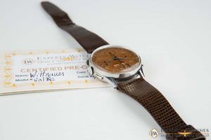Vintage Wittnauer Tropical Valjoux 72C Triple Date Calendar Chronograph Watch