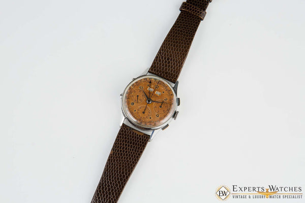 Vintage Wittnauer Tropical Valjoux 72C Triple Date Calendar Chronograph Watch