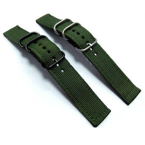 Nato Canvas Military Watch Straps Open End 20 MM - Experts Watches Watch Strap