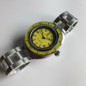 Limited Edition CREPAS SEA PROJECT 1200m iconic Swiss Made Diver Watch Yellow