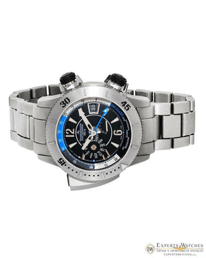 Sold!! JAEGER LeCOULTRE Master Compressor Titanium Diving PRO Geographic GMT Watch 46mm - Jaeger LeCoultre Wristwatches