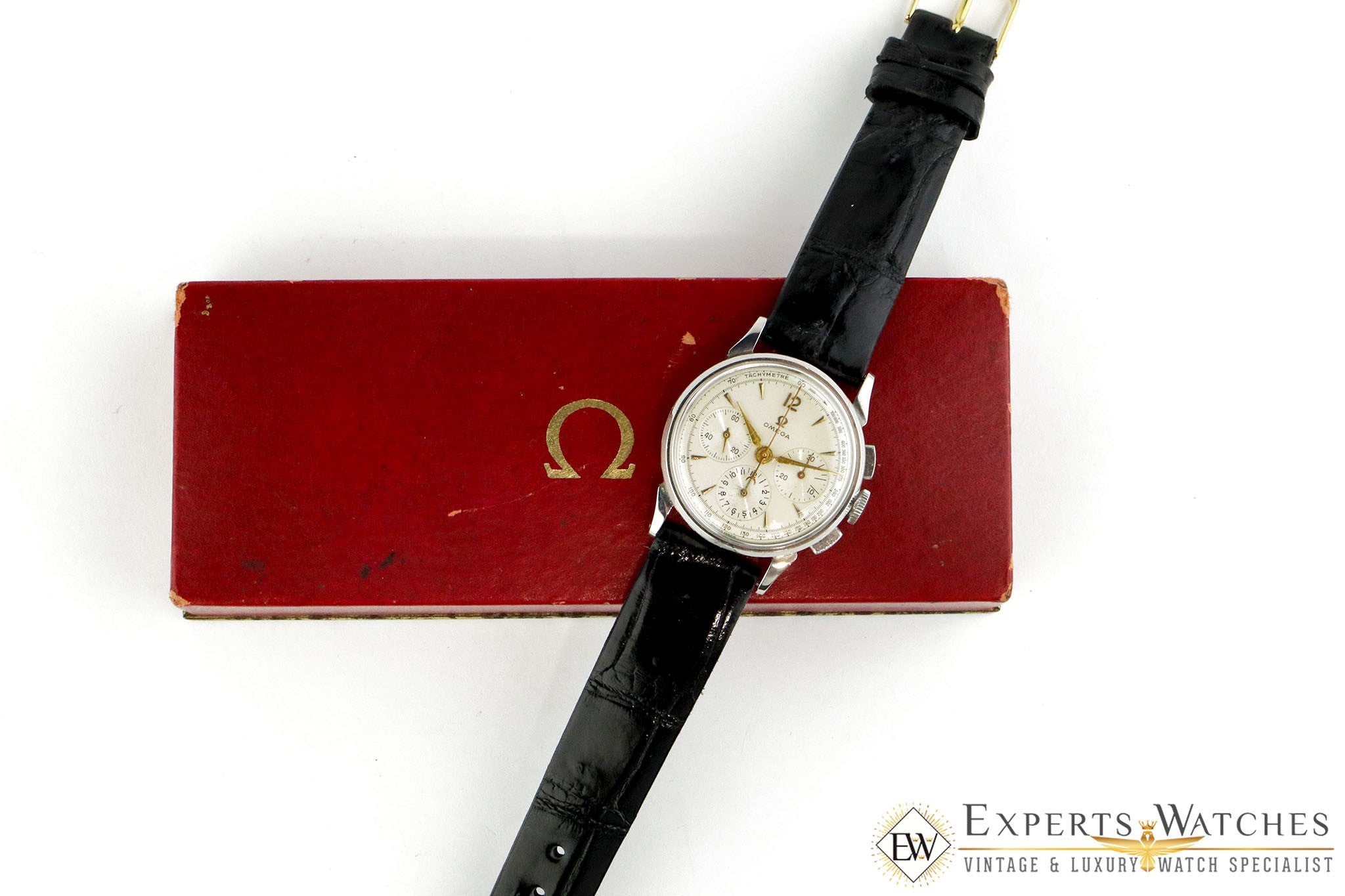 1950s Omega Chronograph Caliber 321 Stainless Steel Watch – The Verma Group