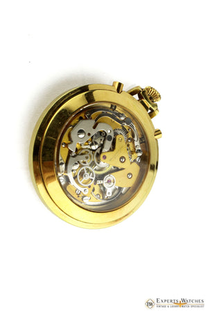 Vintage 1970s Bucherer Chronograph Panda Pocket Watch Regatta Doctor Soccer CPO - Bucherer Pocket Watch