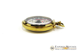 Vintage 1970s Bucherer Chronograph Panda Pocket Watch Regatta Doctor Soccer CPO - Bucherer Pocket Watch