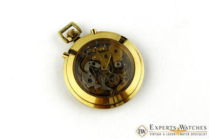 Vintage 1970s Bucherer Chronograph Panda Pocket Watch Regatta Doctor Soccer CPO - Bucherer Pocket Watch