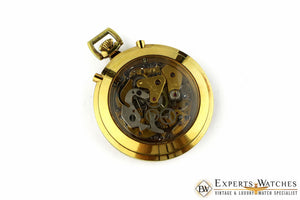 Vintage 1970s Bucherer Chronograph Panda Pocket Watch Regatta Doctor Soccer CPO - Bucherer Pocket Watch