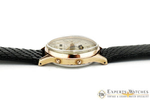 Vintage Haste Chronograph Triple Date MoonPhase LEONIDAS VALJOUX 88 Watch Gold