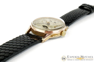 Vintage Haste Chronograph Triple Date MoonPhase LEONIDAS VALJOUX 88 Watch Gold