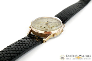 Vintage Haste Chronograph Triple Date MoonPhase LEONIDAS VALJOUX 88 Watch Gold