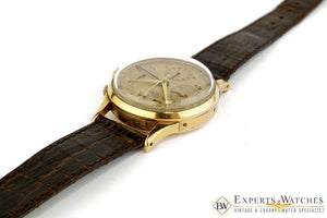 1950s Vintage OFAIR Datora Triple Date Chronograph 18K Gold Valjoux 72c Watch BP - OFAIR Wristwatches